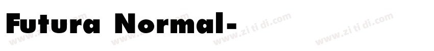 Futura Normal字体转换